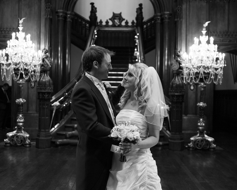 Bride and Groom at an Allerton Castle Wedding